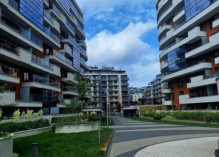 N89 Wislane Tarasy Apartman Krakkó